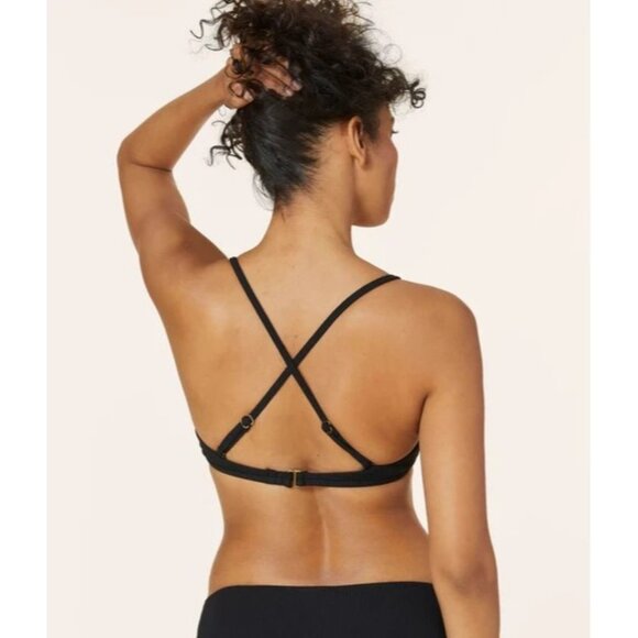 Andie Swim The Valencia Top Black Eco Nylon Size XXL - Picture 11 of 14